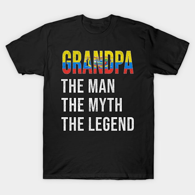 Grand Father Ecuadorian Grandpa The Man The Myth The Legend - Gift for Ecuadorian Dad With Roots From  Ecuador T-Shirt by Country Flags